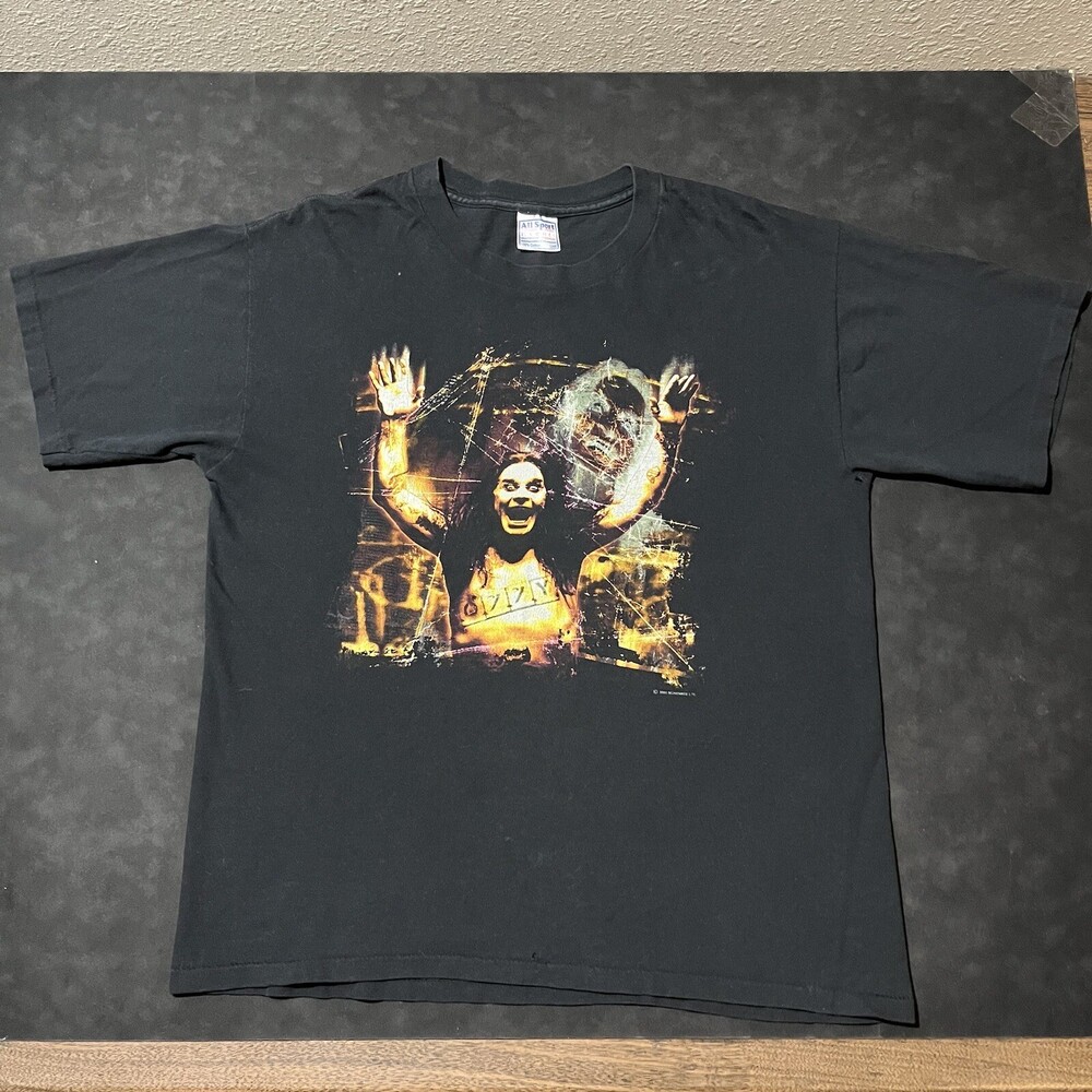 Vintage Ozzy Osbourne Tour Shirt Ozzfest Concert Megadeth 90s Single Stitch 2000